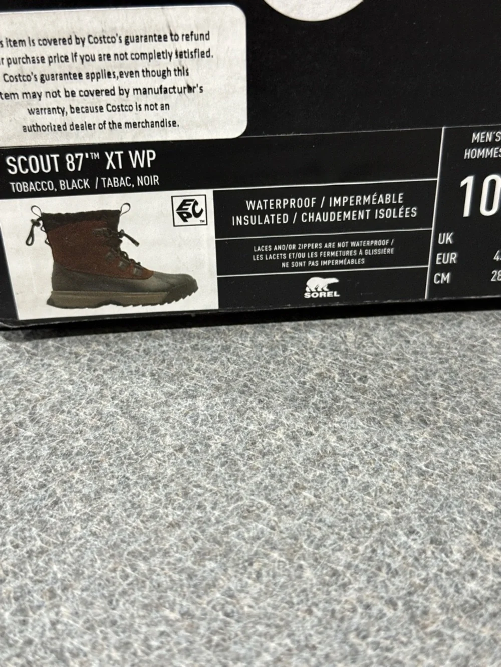 NEW SOREL Scout 87 XT‎ WP WATERPROOF Boots